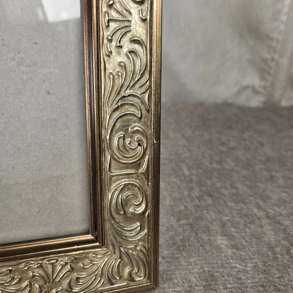 Ornate Champagne Gold Baroque Style 5x7 Photo Frame Scrollwork 2X24-57‎